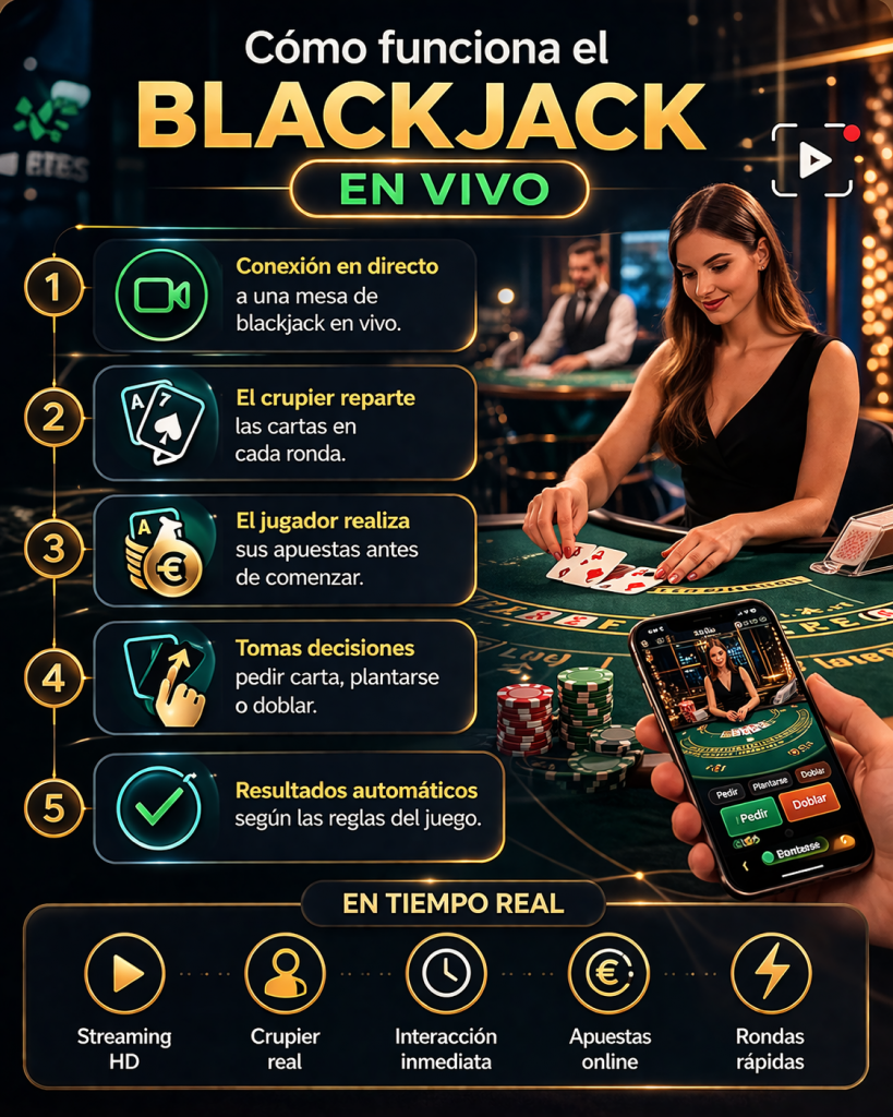 Blackjack en vivo en España