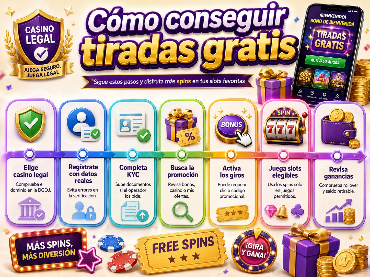 Mejores Tiradas Gratis Casino España Sin Depósito y Legales – octubre 2026